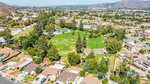 625 Balboa Dr, Corona, CA 92879 - aerial overview of property's location featuring a mountainous background and nearby suburban area