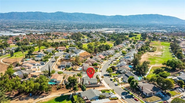 625 Balboa Dr, Corona, CA 92879 - aerial view of residential area featuring a mountainous background