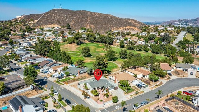 625 Balboa Dr, Corona, CA 92879 - aerial overview of property's location with mountains and nearby suburban area