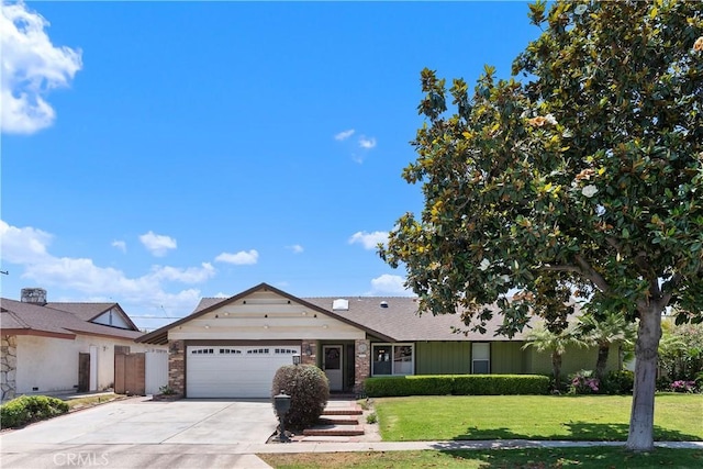 2816 E Alden Pl, Anaheim, CA 92806 - view of front of property featuring an attached garage and concrete driveway
