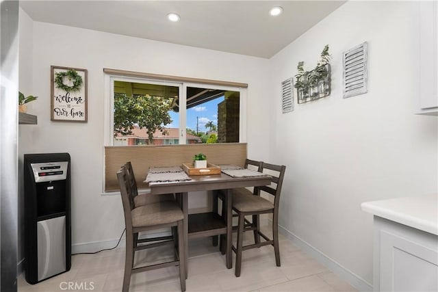 2816 E Alden Pl, Anaheim, CA 92806 - dining space featuring recessed lighting and light tile patterned floors