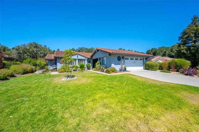 675 Barberry Way, Nipomo, CA 93444 - view of front of property with a garage, driveway, a front yard, and a tiled roof