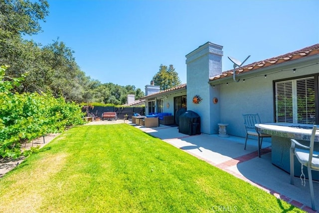 675 Barberry Way, Nipomo, CA 93444 - view of green lawn featuring an outdoor living space and a patio