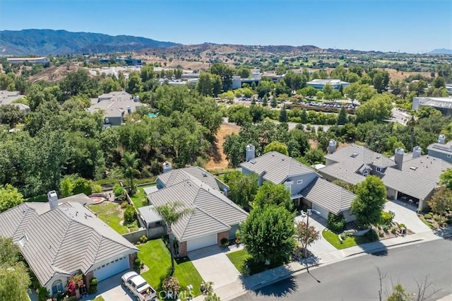 26309 Emerald Dove Dr, Valencia, CA 91355 - aerial perspective of suburban area with a mountain backdrop