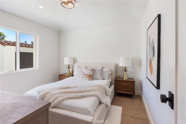 3924 Dublin Ave, Los Angeles, CA 90008 - bedroom featuring light wood-style flooring and recessed lighting