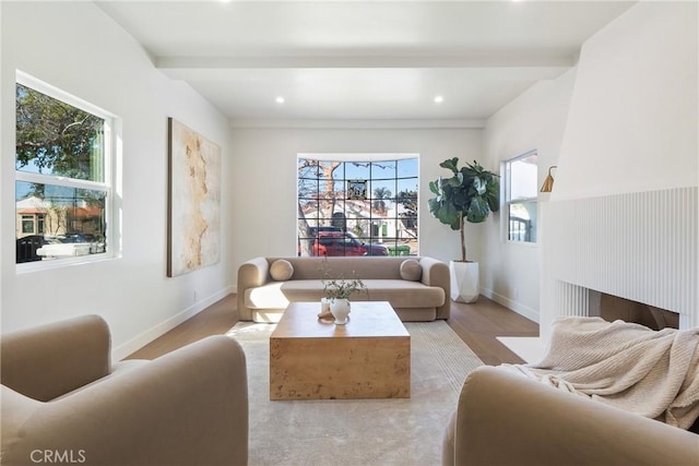 3924 Dublin Ave, Los Angeles, CA 90008 - living area featuring light wood finished floors and recessed lighting