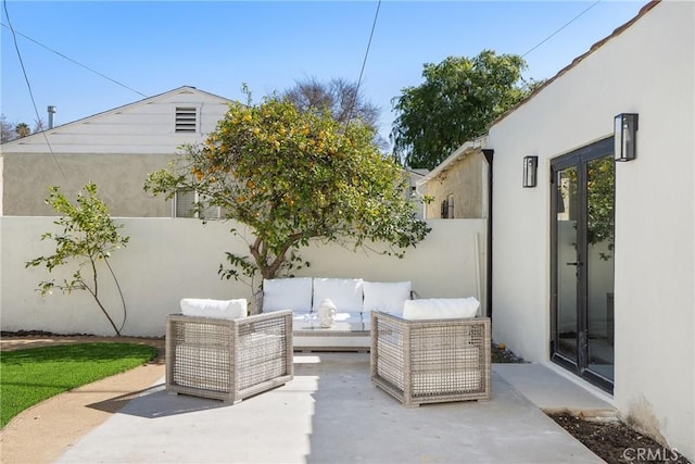 3924 Dublin Ave, Los Angeles, CA 90008 - view of patio with an outdoor living space