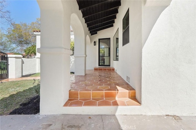 3924 Dublin Ave, Los Angeles, CA 90008 - property entrance featuring stucco siding