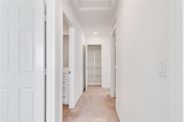 501 Pablo Rd Unit 48, Lake Elsinore, CA 92530 - corridor with light carpet and baseboards