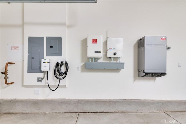501 Pablo Rd Unit 48, Lake Elsinore, CA 92530 - detailed view of electric panel, related energy utilities, and car charger