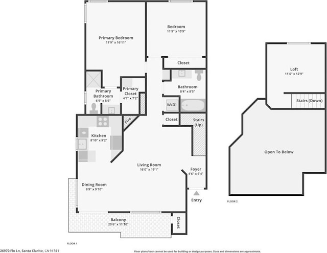 26970 Flo Ln Unit 310, Canyon Country, CA 91351 - view of property floor plan