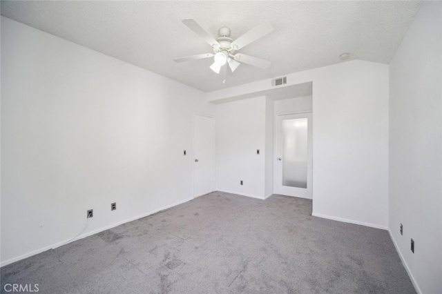 26970 Flo Ln Unit 310, Canyon Country, CA 91351 - unfurnished room with a ceiling fan, carpet flooring, and a textured ceiling