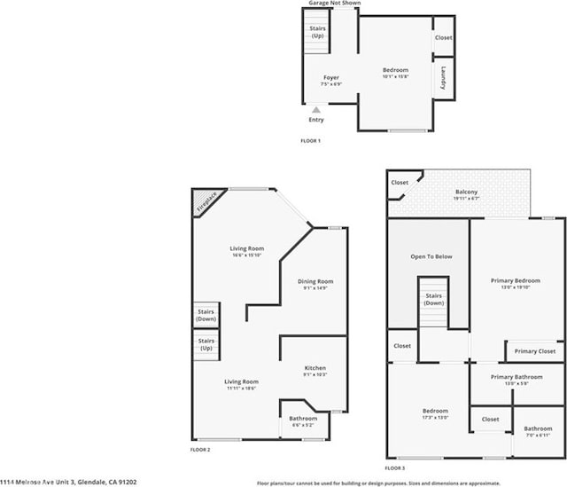 1114 Melrose Ave Unit 3, Glendale, CA 91202 - view of property floor plan