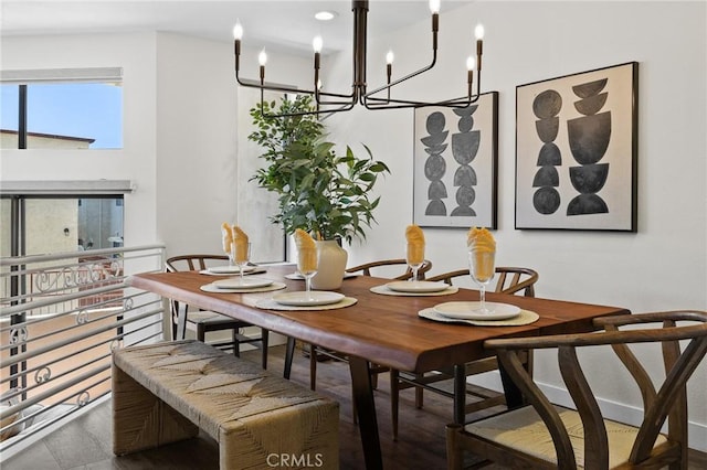 1114 Melrose Ave Unit 3, Glendale, CA 91202 - dining room featuring a chandelier and recessed lighting