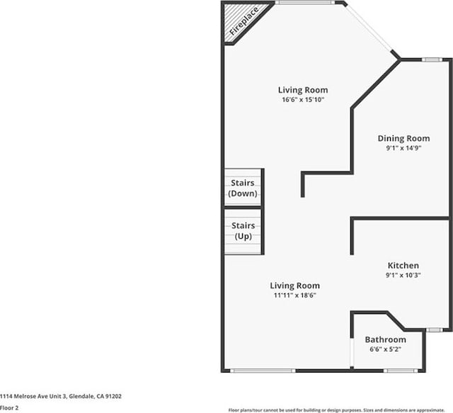 1114 Melrose Ave Unit 3, Glendale, CA 91202 - view of home floor plan