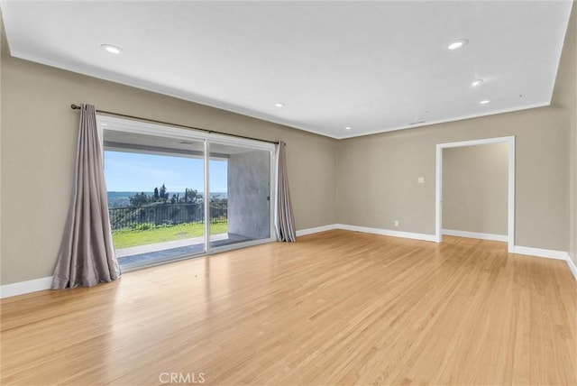 918 Dorothea Rd, La Habra Heights, CA 90631 - empty room featuring light wood-style floors and recessed lighting