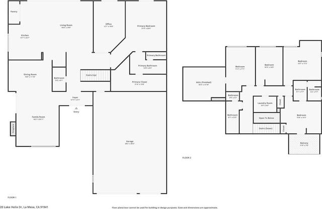 20 Lake Helix Dr, La Mesa, CA 91941 - view of room layout
