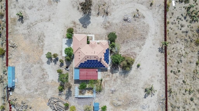 11126 Arena Rd, Pinon Hills, CA 92372 - aerial view of property and surrounding area featuring property parcel outlined