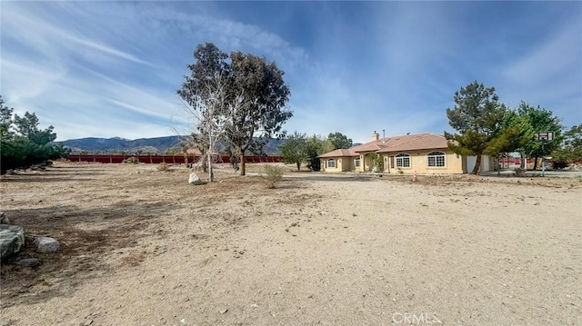11126 Arena Rd, Pinon Hills, CA 92372 - view of yard featuring a mountain view