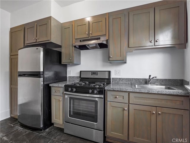 117 N Toluca St, Los Angeles, CA 90026 - kitchen with appliances with stainless steel finishes and ventilation hood