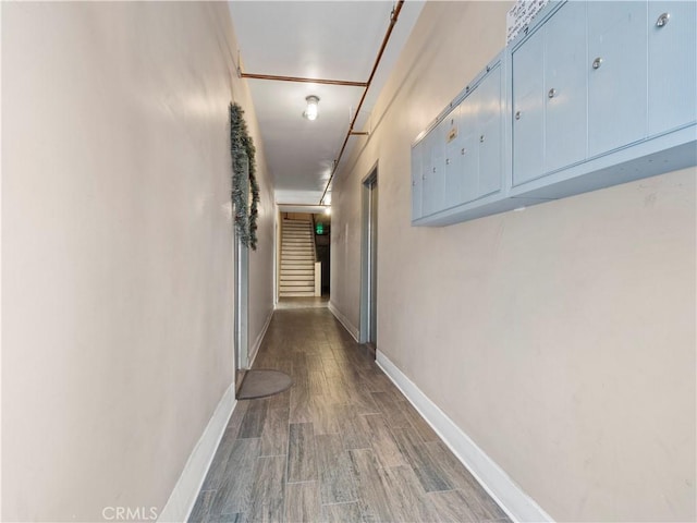 117 N Toluca St, Los Angeles, CA 90026 - hall with wood finished floors and baseboards