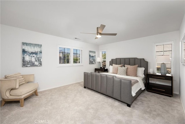 154 Fernpine Ln, Pomona, CA 91767 - carpeted bedroom featuring baseboards and a ceiling fan