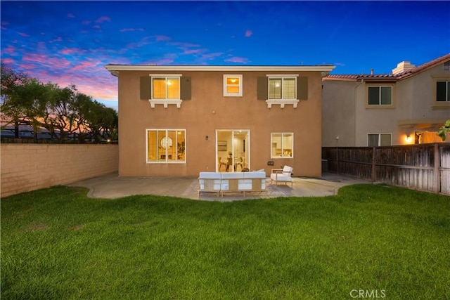 154 Fernpine Ln, Pomona, CA 91767 - back of property with stucco siding, a fenced backyard, and a patio