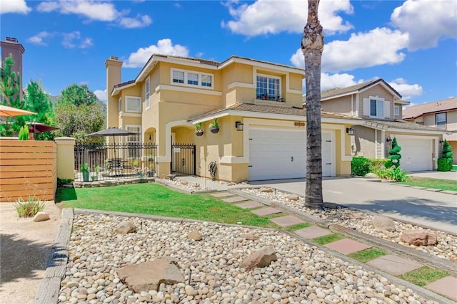 30747 Loma Linda Rd, Temecula, CA 92592 - view of front of house featuring a garage, concrete driveway, and stucco siding