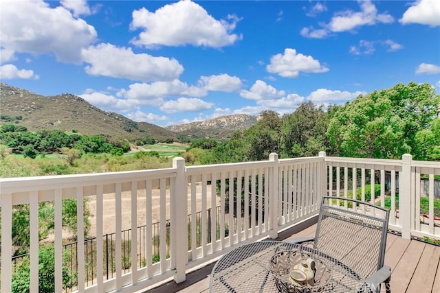 30747 Loma Linda Rd, Temecula, CA 92592 - wooden terrace with a mountain view