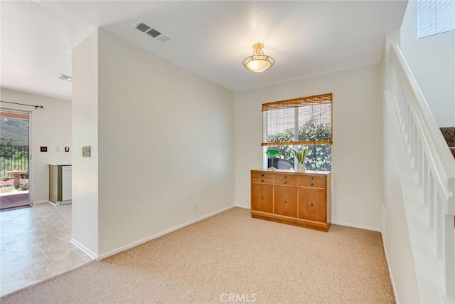 30747 Loma Linda Rd, Temecula, CA 92592 - empty room featuring plenty of natural light, light carpet, and stairway