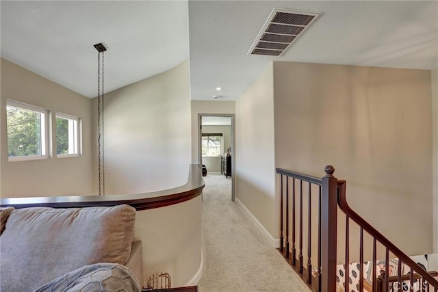 2000 San Antonio Dr, Corona, Corona, CA 92882 - corridor featuring an upstairs landing and light colored carpet