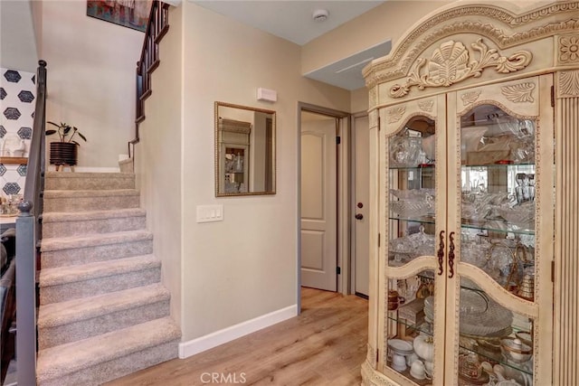 2000 San Antonio Dr, Corona, Corona, CA 92882 - entrance foyer with light wood-type flooring and stairway