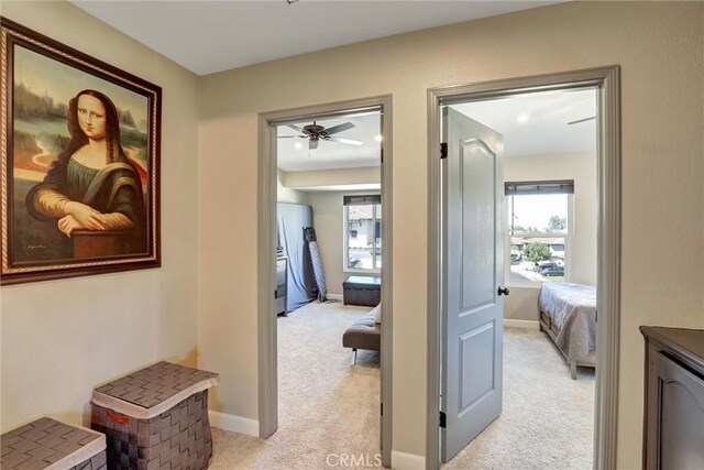 2000 San Antonio Dr, Corona, Corona, CA 92882 - hallway with light carpet