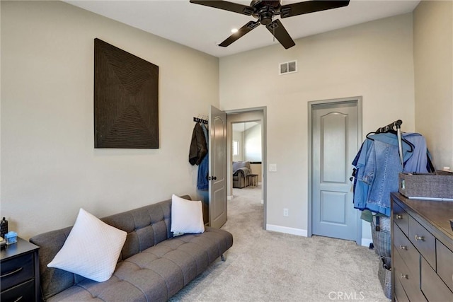 2000 San Antonio Dr, Corona, Corona, CA 92882 - living area with a ceiling fan and light carpet
