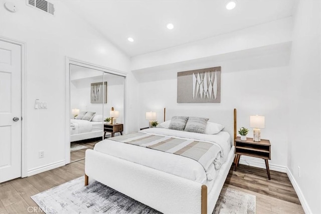 33554 Halyard Dr, Dana Point, CA 92629 - bedroom with light wood finished floors, recessed lighting, and a closet