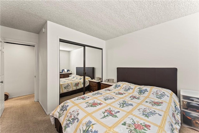 1825 Calle Madrid, Rowland Heights, CA 91748 - bedroom with carpet flooring, a closet, and a textured ceiling