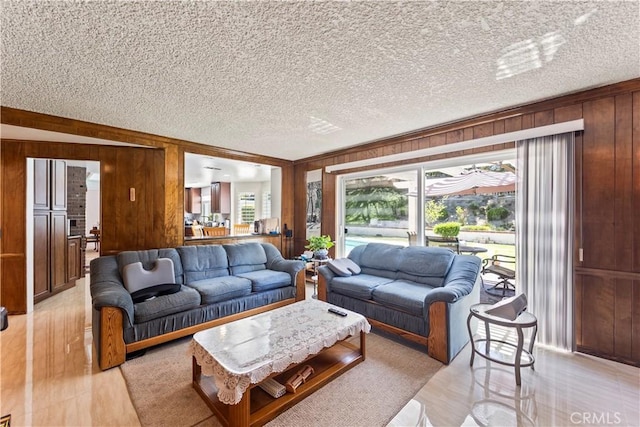 1825 Calle Madrid, Rowland Heights, CA 91748 - living area featuring wooden walls