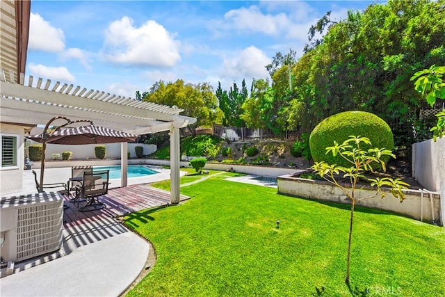 1825 Calle Madrid, Rowland Heights, CA 91748 - fenced backyard featuring a pergola and a patio area