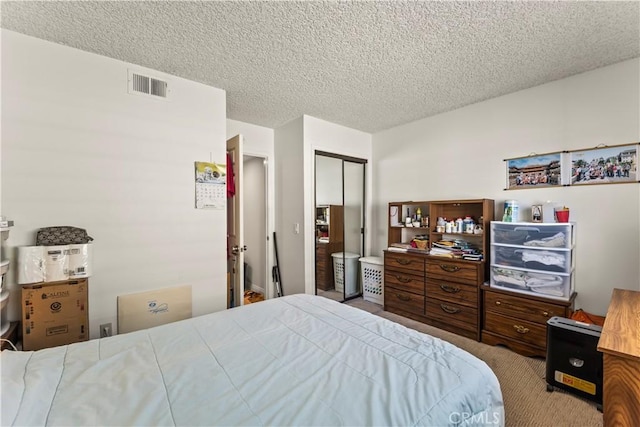 1825 Calle Madrid, Rowland Heights, CA 91748 - bedroom with carpet, a closet, and a textured ceiling