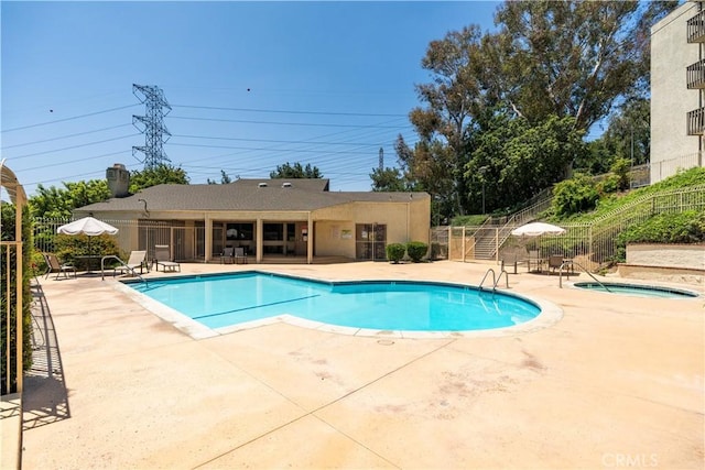 1620 Neil Armstrong St Unit 306, Montebello, CA 90640 - community pool featuring a patio and a hot tub
