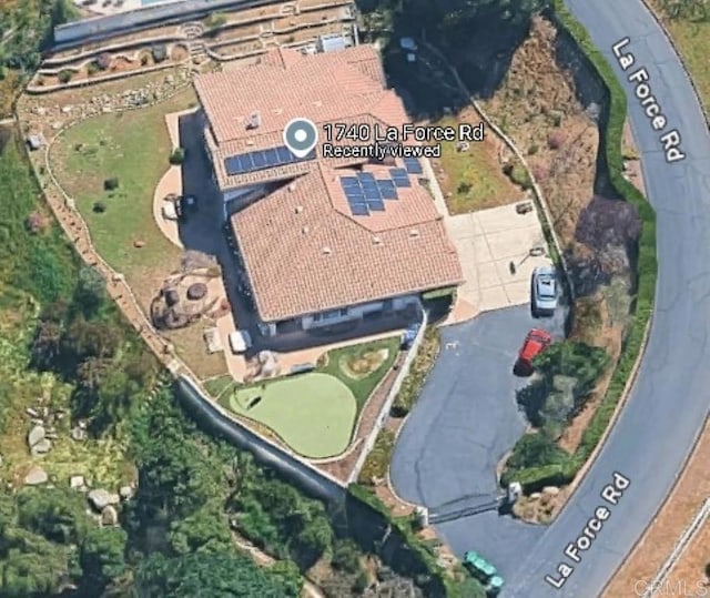 1740 La Force Rd, Alpine, CA 91901 - aerial view of property and surrounding area