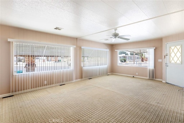 32540 San Miguelito Dr, Thousand Palms, CA 92276 - interior space featuring a ceiling fan and baseboards