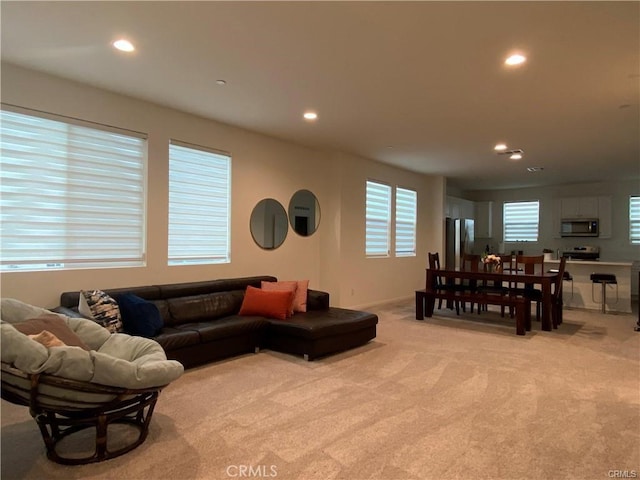 265 N Standard Ave, Santa Ana, CA 92701 - living area with light carpet and recessed lighting