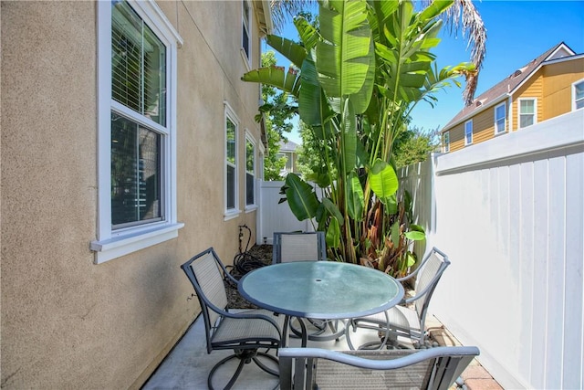 3591 Sacramento Dr Unit 50, San Luis Obispo, CA 93401 - fenced backyard with outdoor dining space and a patio