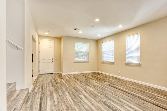 3591 Sacramento Dr Unit 50, San Luis Obispo, CA 93401 - spare room featuring light wood-type flooring and recessed lighting