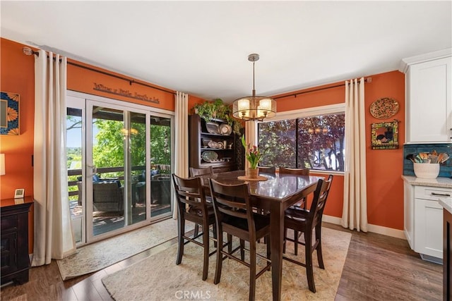 1024 Rachel Ln, Paso Robles, CA 93446 - dining area with a chandelier and wood finished floors