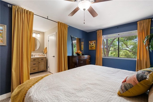 1024 Rachel Ln, Paso Robles, CA 93446 - bedroom featuring ceiling fan and connected bathroom