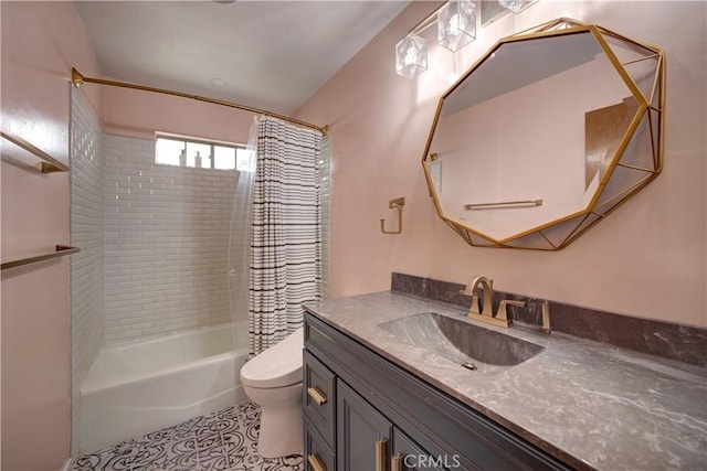 641 Piney Way Unit D, Morro Bay, CA 93442 - full bathroom with vanity, shower / bath combo, and tile patterned floors