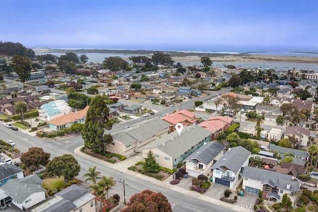 641 Piney Way Unit D, Morro Bay, CA 93442 - aerial perspective of suburban area with a large body of water