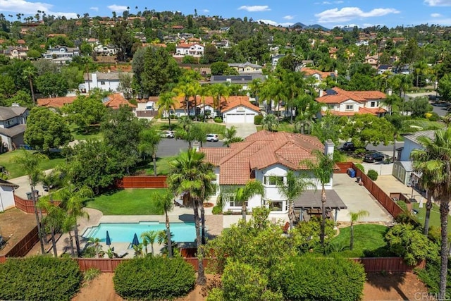 2270 Ritter Pl, Escondido, CA 92029 - aerial view of residential area featuring a pool area